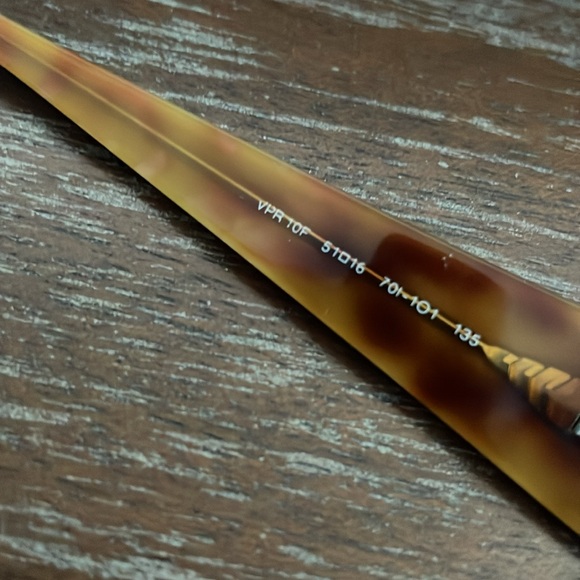 Prada VPR 10F 701-101 brown rectangular eyeglasses - Picture 10 of 16